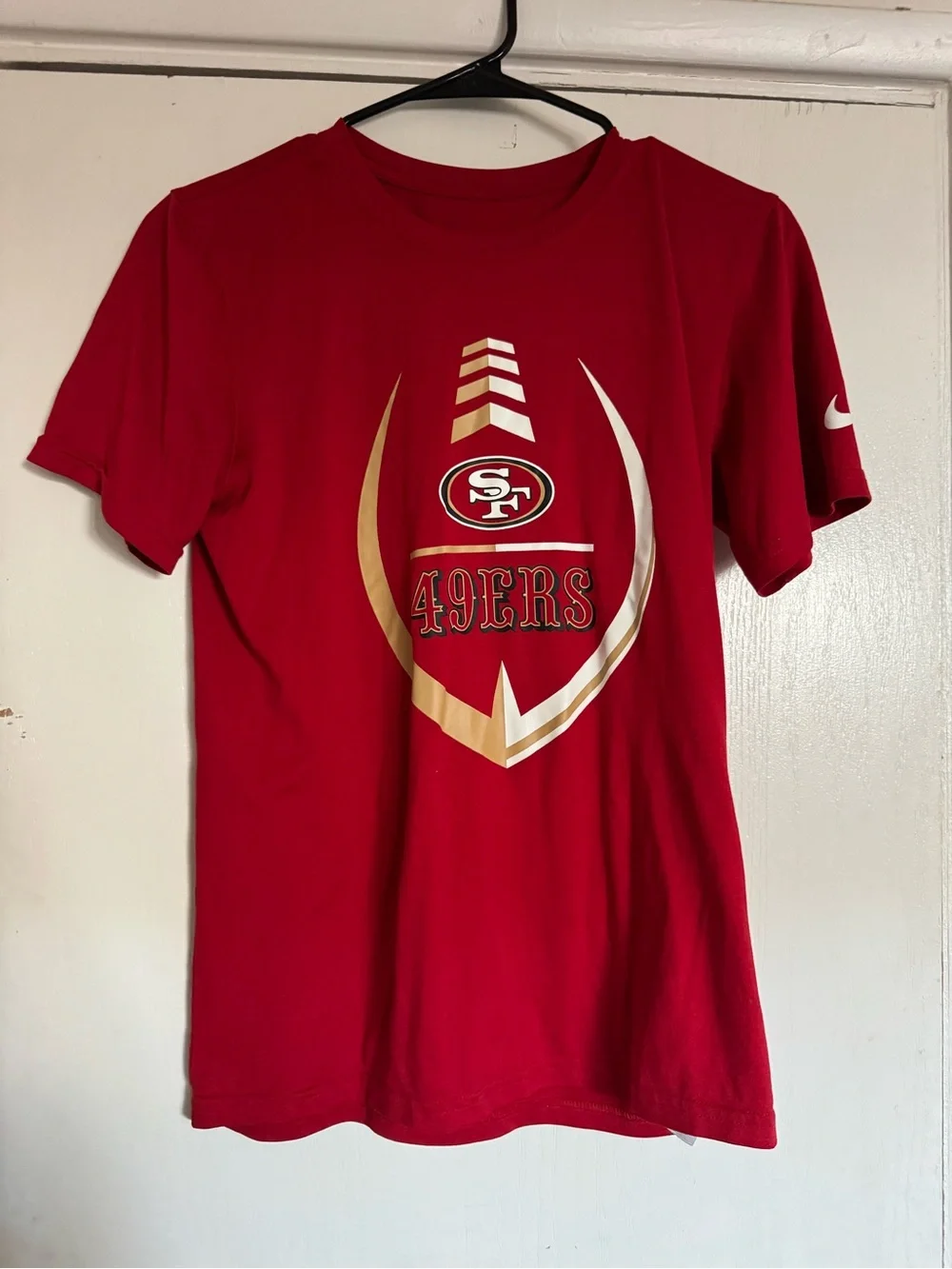 Nike Red Graphic T-Shirt with White Accent